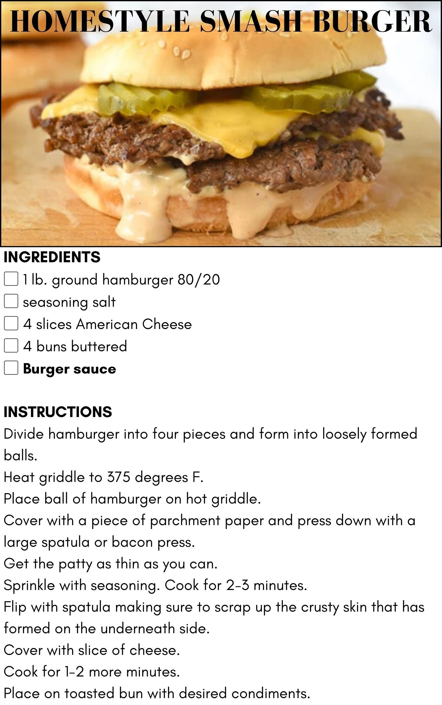 Smash That Burger-10 Easy and Delicious Burger Recipes